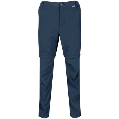 Moonlight Denim - Front - Regatta Mens Leesville II Zip-Off Trousers