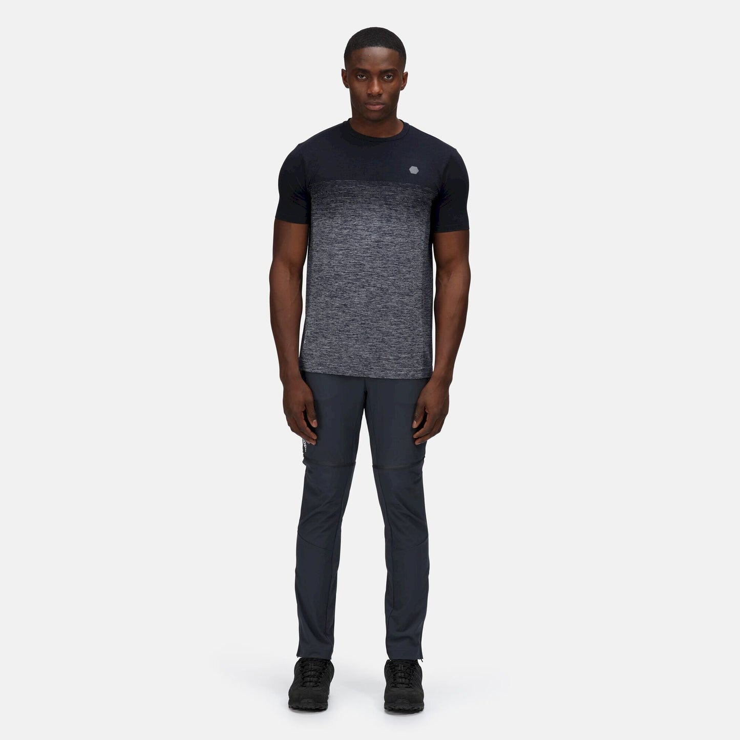 India Grey - Back - Regatta Mens Mountain Zip-Off Trousers