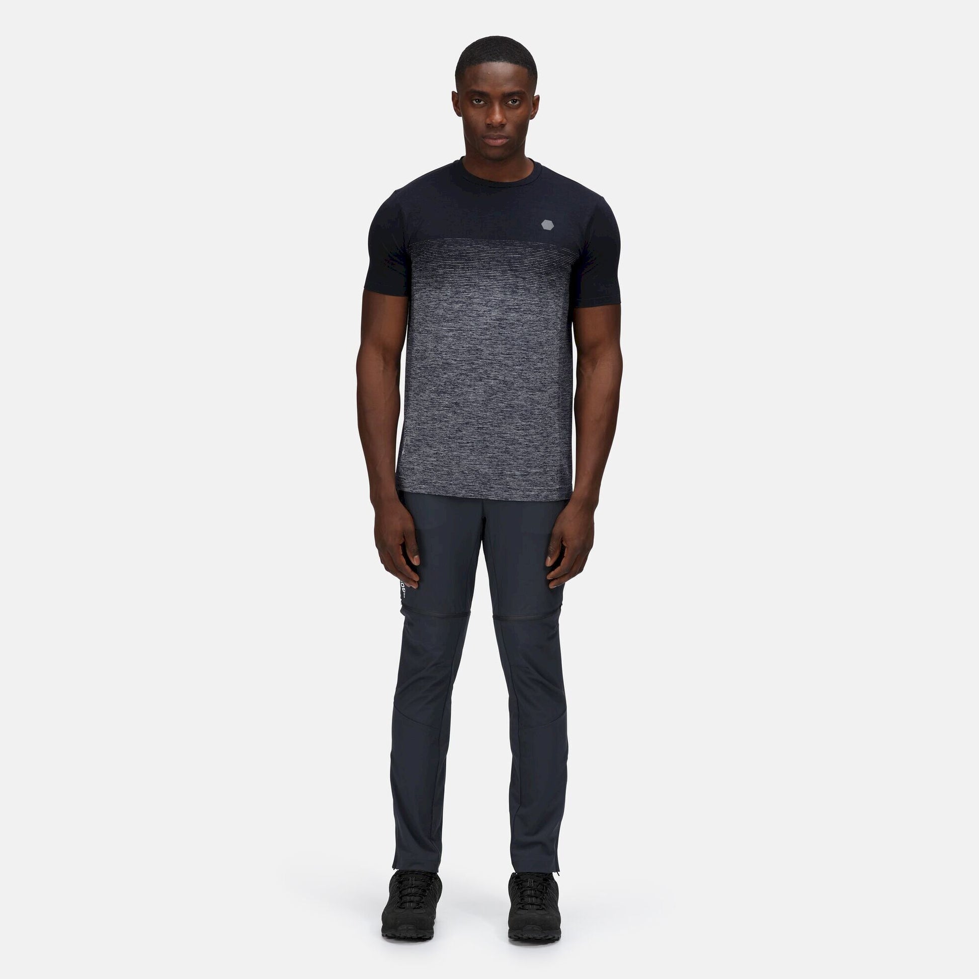India Grey - Back - Regatta Mens Mountain Zip-Off Trousers