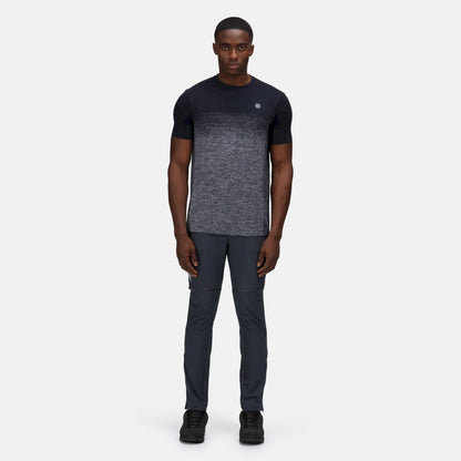 India Grey - Back - Regatta Mens Mountain Zip-Off Trousers
