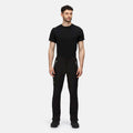 Black-Black - Back - Regatta Mens Mountain Zip-Off Trousers