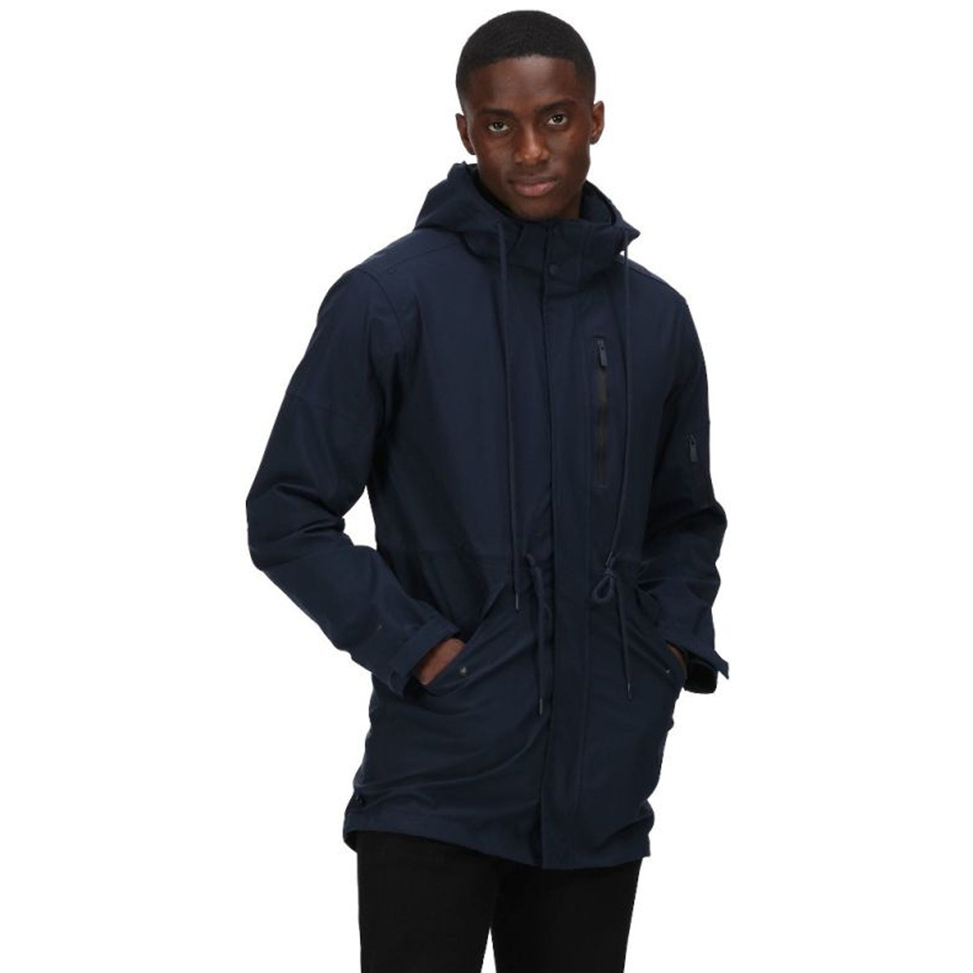 Navy - Pack Shot - Regatta Mens Asher Waterproof Parka