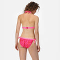 Fusion Pink - Side - Regatta Womens-Ladies Flavia Palm Leaf Bikini Top