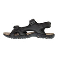 Black - Side - Regatta Great Outdoors Mens Haris Sandals