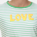 Vibrant Green - Side - Regatta Womens-Ladies Odalis Stripe T-Shirt