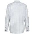 White-Blue - Back - Regatta Professional Mens Checked Shirt