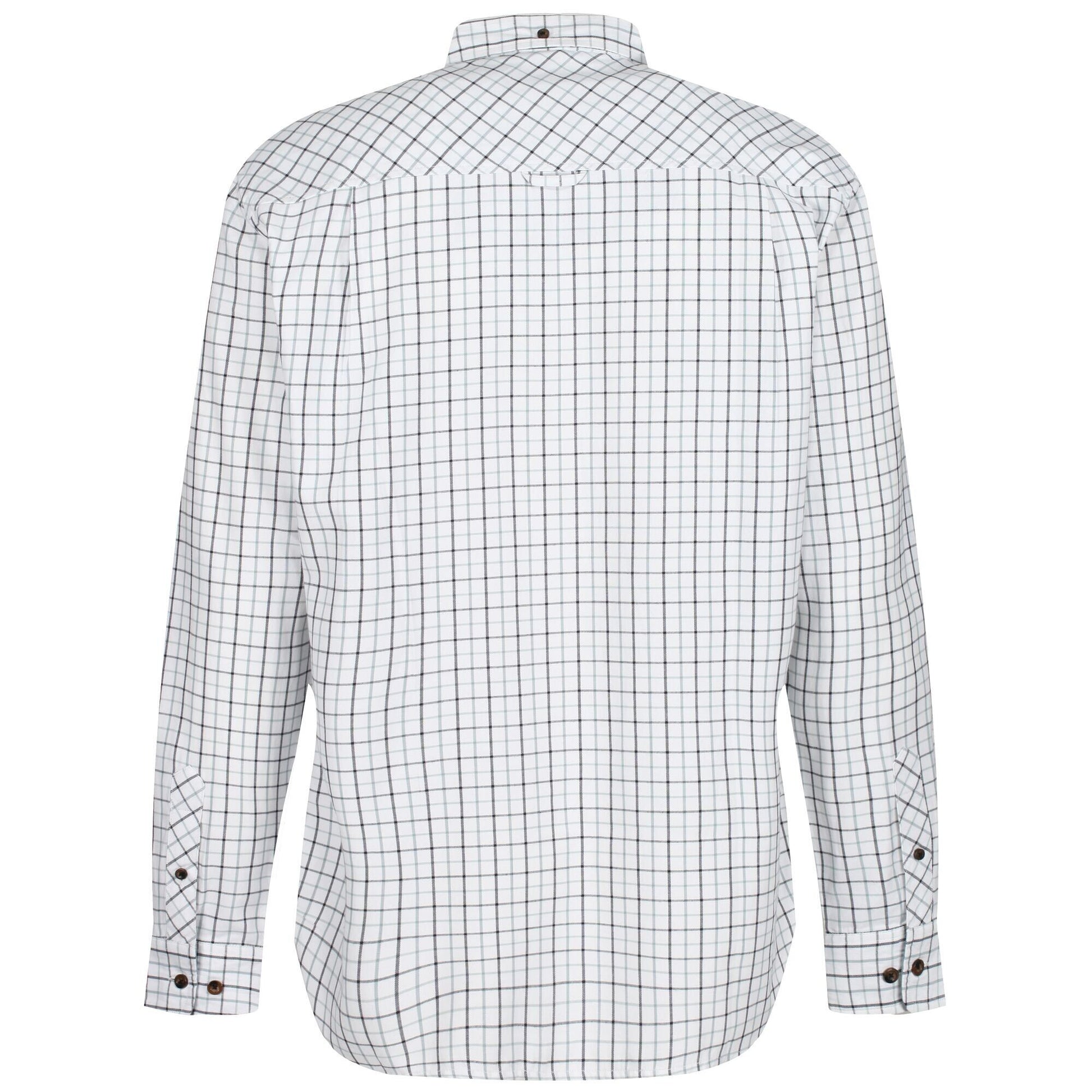 White-Blue - Back - Regatta Professional Mens Checked Shirt