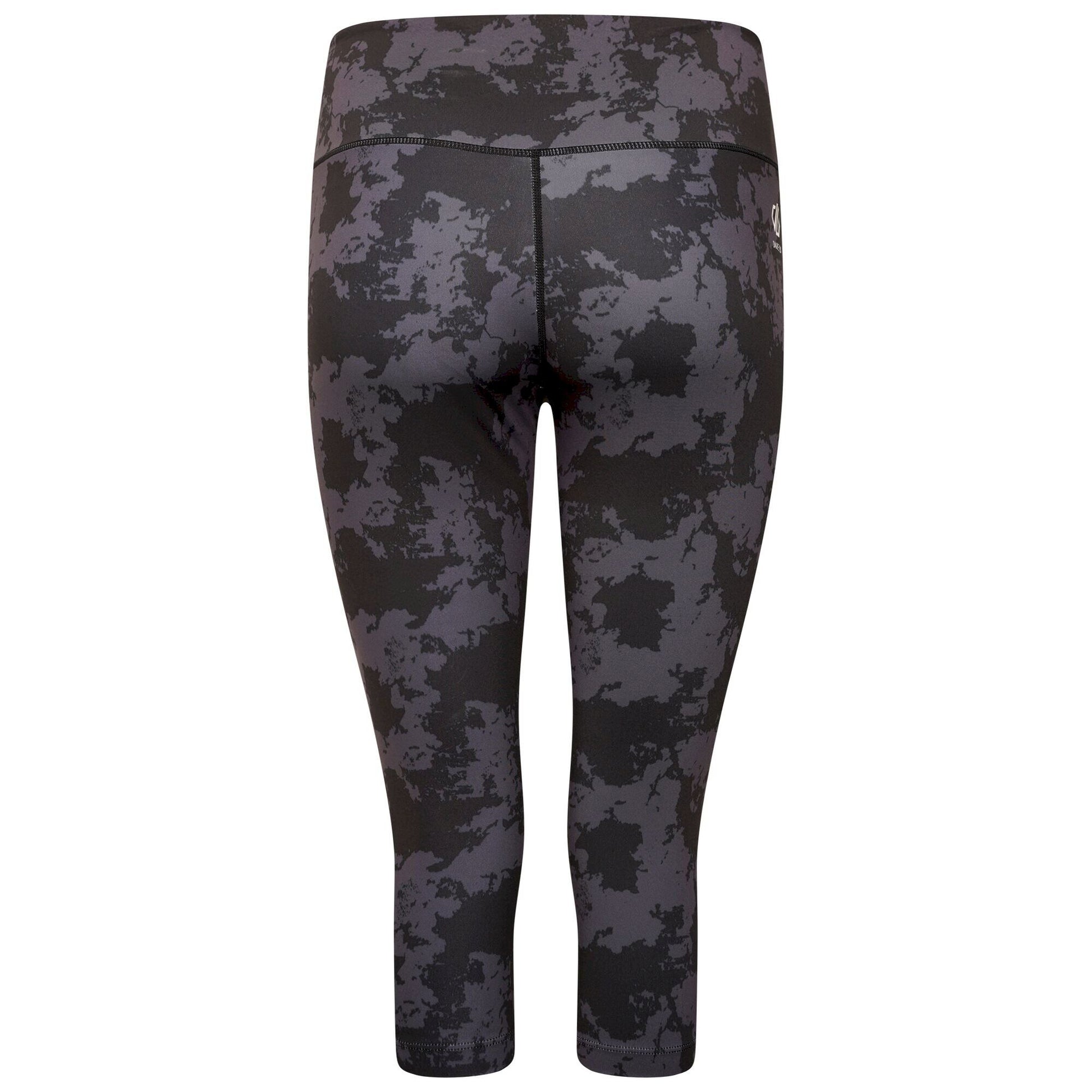 Black - Pack Shot - Dare 2B Womens-Ladies The Laura Whitmore Edit - Influential Mirage Print 3-4 Leggings