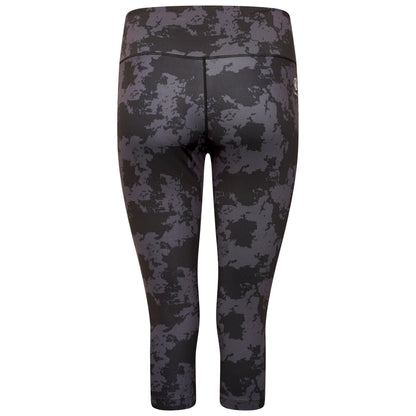 Black - Pack Shot - Dare 2B Womens-Ladies The Laura Whitmore Edit - Influential Mirage Print 3-4 Leggings