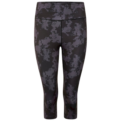 Black - Front - Dare 2B Womens-Ladies The Laura Whitmore Edit - Influential Mirage Print 3-4 Leggings