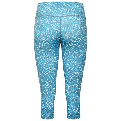 Capri Blue - Lifestyle - Dare 2B Womens-Ladies The Laura Whitmore Edit - Influential Fracture Print 3-4 Leggings