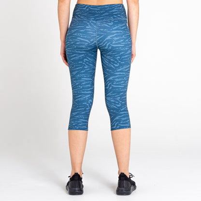 Orion Grey - Lifestyle - Dare 2B Womens-Ladies The Laura Whitmore Edit - Influential Tiger Print 3-4 Leggings