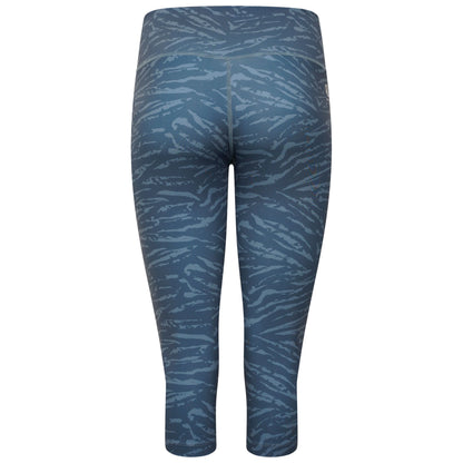 Orion Grey - Close up - Dare 2B Womens-Ladies The Laura Whitmore Edit - Influential Tiger Print 3-4 Leggings