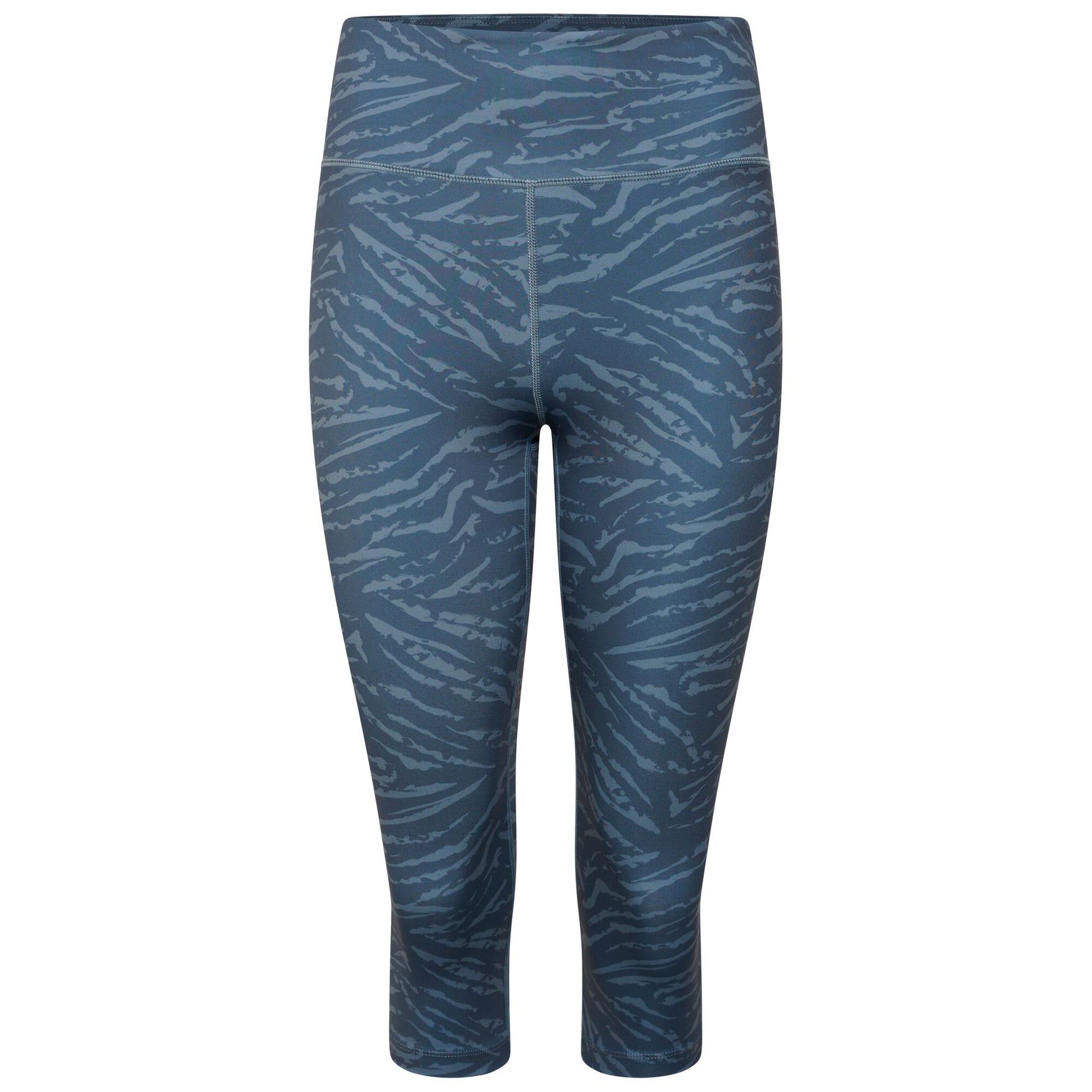 Orion Grey - Front - Dare 2B Womens-Ladies The Laura Whitmore Edit - Influential Tiger Print 3-4 Leggings