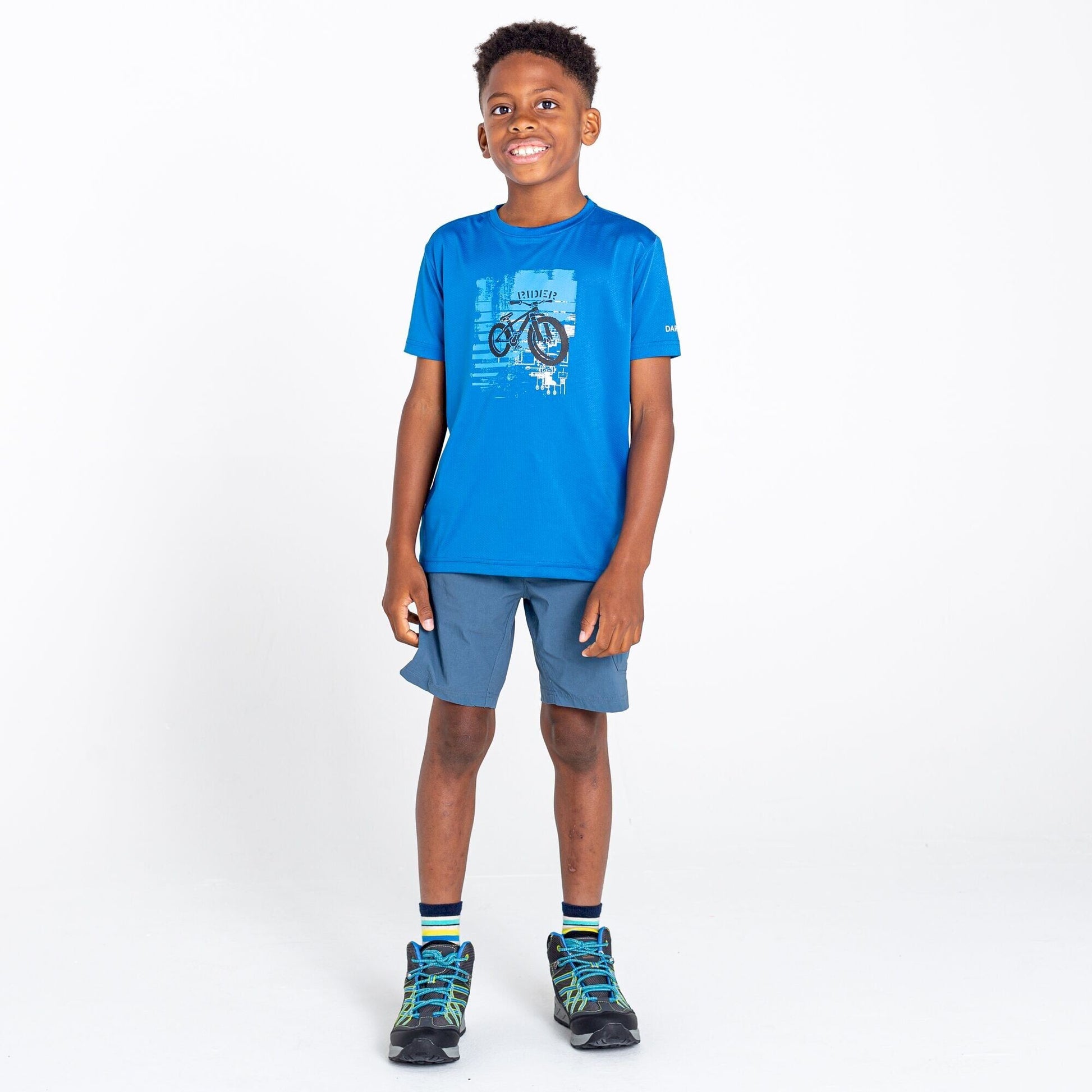 Snorkel Blue - Back - Dare 2B Childrens-Kids Rightful Mountain Bike Recycled T-Shirt