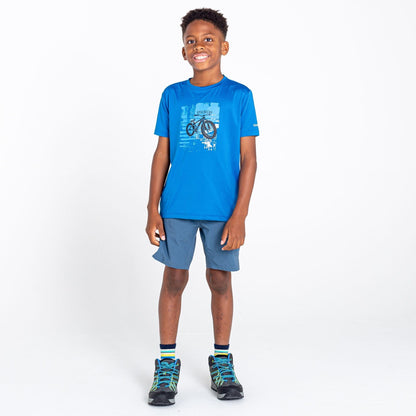 Snorkel Blue - Back - Dare 2B Childrens-Kids Rightful Mountain Bike Recycled T-Shirt