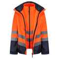 Orange-Navy - Lifestyle - Regatta Mens 3 in 1 High-Vis Jacket