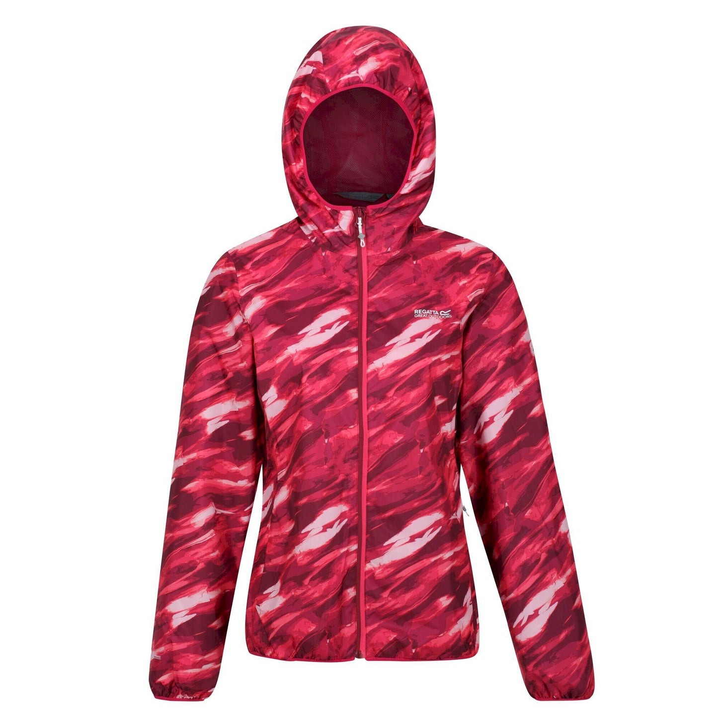 Wild Plum - Front - Regatta Womens-Ladies Serenton Brush Stroke Waterproof Jacket