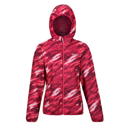 Wild Plum - Front - Regatta Womens-Ladies Serenton Brush Stroke Waterproof Jacket