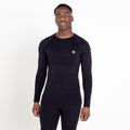 Black - Side - Dare 2B Mens Zone In Base Layer Top