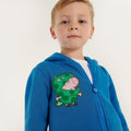 Imperial Blue - Close up - Regatta Toddler Peppa Pig Full Zip Hoodie