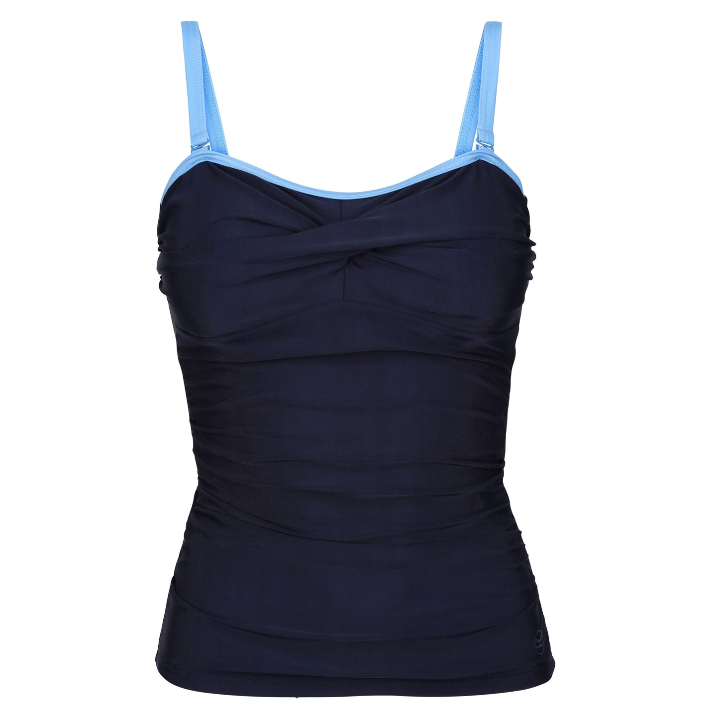 Navy-Elysium Blue - Front - Regatta Womens-Ladies Aceana II Tankini Top