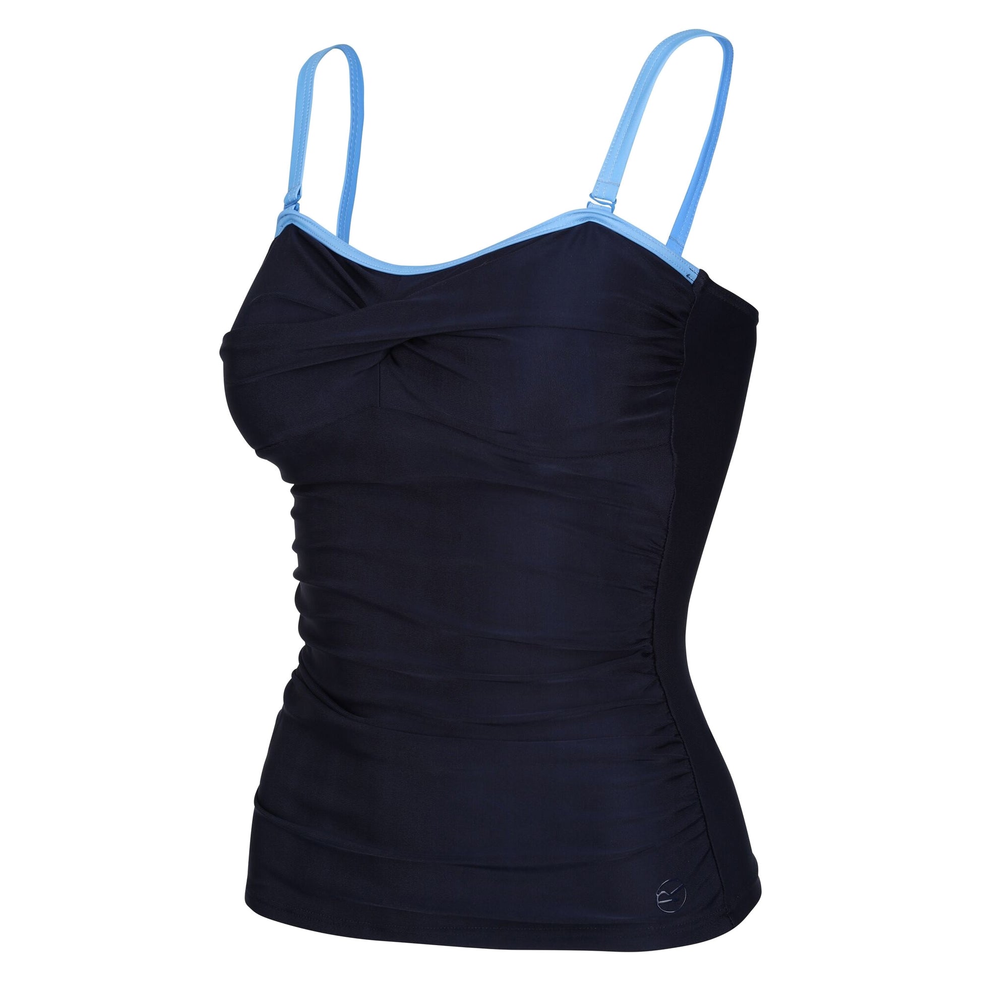 Navy-Elysium Blue - Side - Regatta Womens-Ladies Aceana II Tankini Top