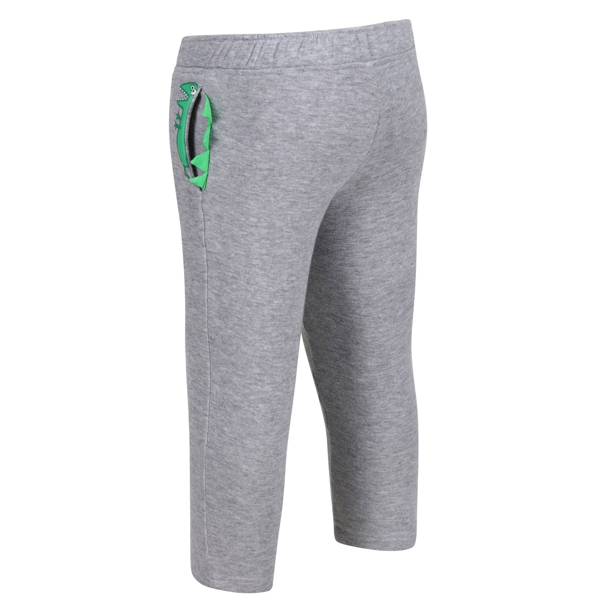 Grey Marl - Close up - Regatta Childrens-Kids Marl Peppa Pig Jogging Bottoms