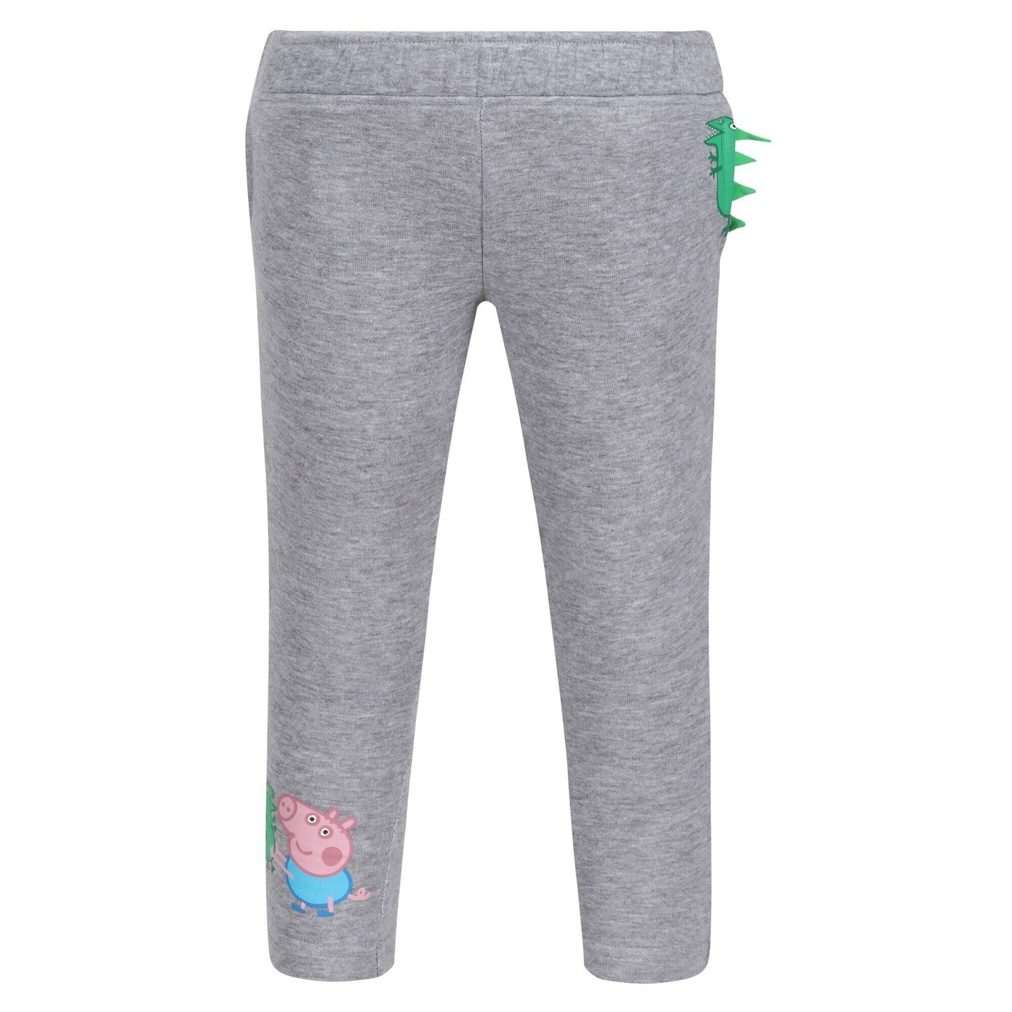 Grey Marl - Front - Regatta Childrens-Kids Marl Peppa Pig Jogging Bottoms