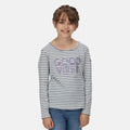Balsam Green - Side - Regatta Childrens-Kids Clarabee Slogan Long-Sleeved T-Shirt