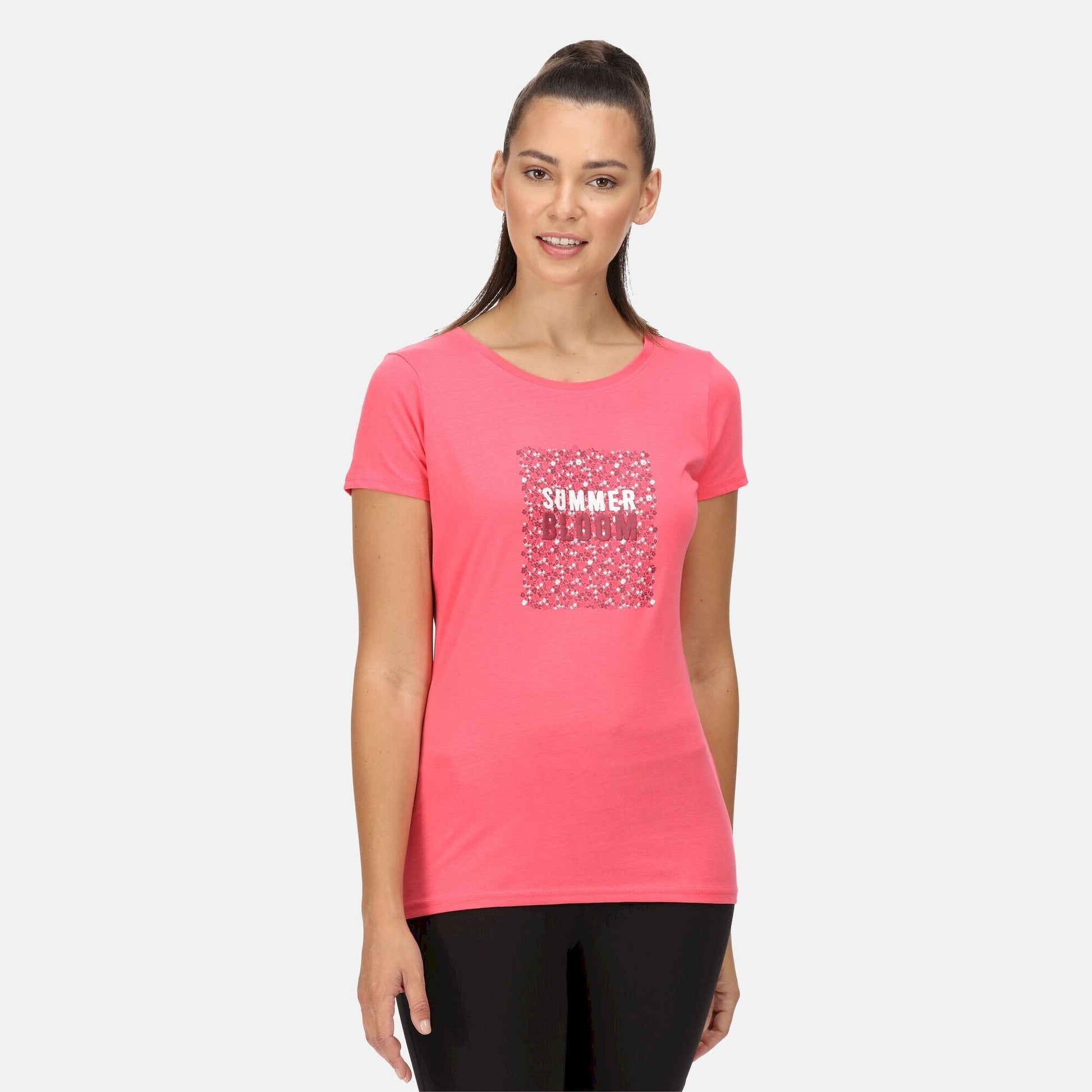 Tropical Pink - Lifestyle - Regatta Womens-Ladies Breezed II Floral T-Shirt