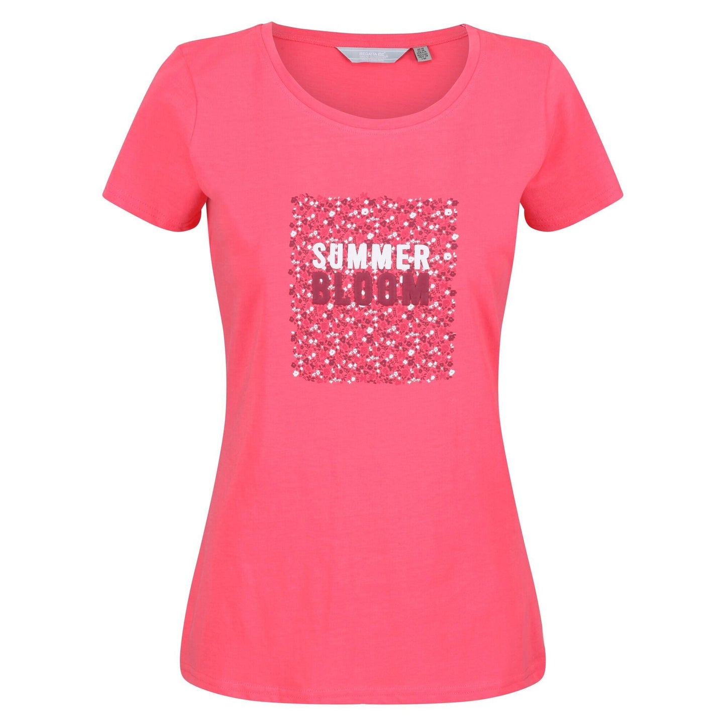 Tropical Pink - Front - Regatta Womens-Ladies Breezed II Floral T-Shirt