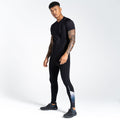 Black - Pack Shot - Dare 2B Mens Virtuous AEP Cycling Bib Tights