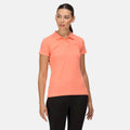 Fusion Coral - Side - Regatta Womens-Ladies Sinton Polo Shirt