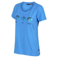 Sonic Blue - Side - Regatta Womens-Ladies Filandra VI Seashells T-Shirt