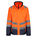 Orange-Navy - Lifestyle - Regatta Professional Mens 3 in 1 Hi-Vis Jacket