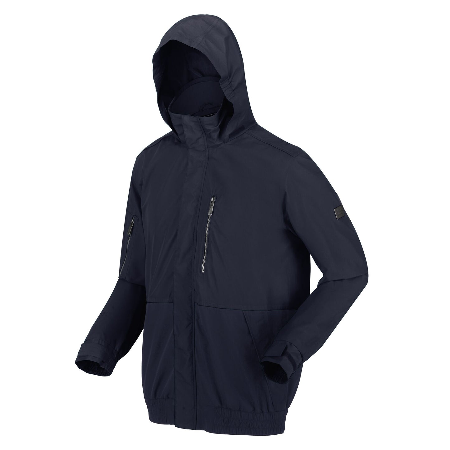 Navy - Pack Shot - Regatta Mens Feelding Linear Waterproof Bomber Jacket