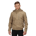 Gold Sand - Back - Regatta Mens Feelding Linear Waterproof Bomber Jacket