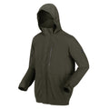 Dark Khaki - Pack Shot - Regatta Mens Feelding Linear Waterproof Bomber Jacket