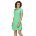 Vibrant Green - Side - Regatta Womens-Ladies Balia Ditsy Print Swing Dress