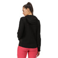 Black - Side - Regatta Womens-Ladies Textured Fleece Full Zip Hoodie