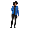 Lapis Blue-Sonic Blue - Back - Regatta Womens-Ladies Textured Fleece Full Zip Hoodie