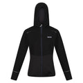 Black - Front - Regatta Womens-Ladies Textured Fleece Full Zip Hoodie