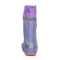 Lilac Bloom - Back - Regatta Childrens-Kids Splash Peppa Pig Unicorn Wellington Boots