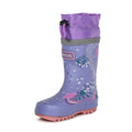 Lilac Bloom - Pack Shot - Regatta Childrens-Kids Splash Peppa Pig Unicorn Wellington Boots