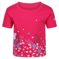Pink Fusion - Front - Regatta Childrens-Kids Peppa Pig Flower Short-Sleeved T-Shirt