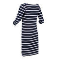 Navy-White - Lifestyle - Regatta Womens-Ladies Paislee Stripe Casual Dress