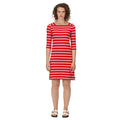 True Red-White - Back - Regatta Womens-Ladies Paislee Stripe Casual Dress