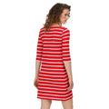 True Red-White - Lifestyle - Regatta Womens-Ladies Paislee Stripe Casual Dress