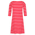 True Red-White - Pack Shot - Regatta Womens-Ladies Paislee Stripe Casual Dress